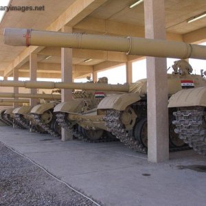 A row of T72 MBT
