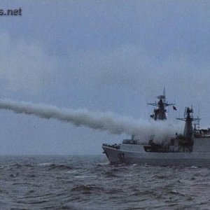 C802 anti-ship missile launched from destroyer 167