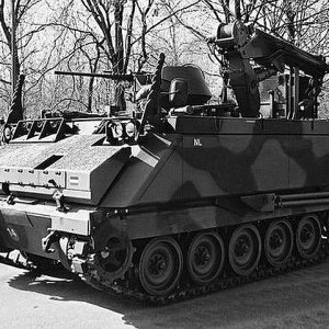 Dutch YPR armored tracked vehicle