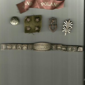 2Lt Zig's Uniform Patch, Emblems And Monte Cassino Bracelet '39