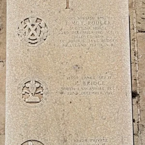 Thomas McFarlane RODGER.  James BRIDGE.   Wallace TOWE.