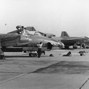 16 Sqn Canberra B(I).8 XH234 & WT340 At Decimomannu In Oct 1971