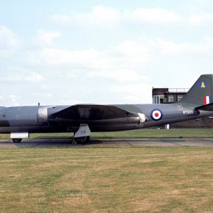 RAF 80 Squadron English Electric Canberra PR.7 WT520 At Swinderby (1975)