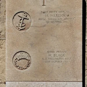 Lewis Harold WAREHAM.   William BLACK.   Frank HOPKINSON.