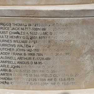 Anzac Memorial at the Argotti Botanical Gardens in Floriana
