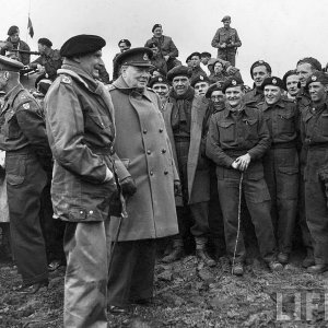 Churchill & Montgomery - Rhine 1945