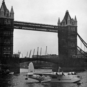 Short Sunderland Tower Bridge 1956
