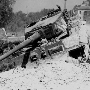Tiger tank at Cory Italy 1944