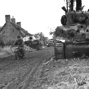 Sherman wreck Normandy