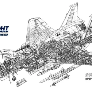 Boeing F15E Eagle Cutaway