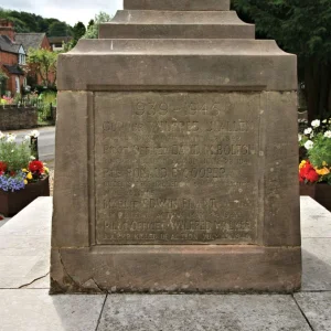 Oakamoor War Memorial, Staffordshire.