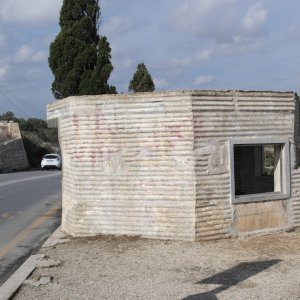 WW2 Pill Box now Bus Shelter At Gharusa, Malta