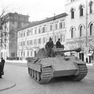 Panther At The Crossing Between Viale Alessandro Manzoni And Via Emanuele Filiberto
