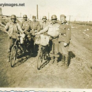 Two Dispatch riders on bikes