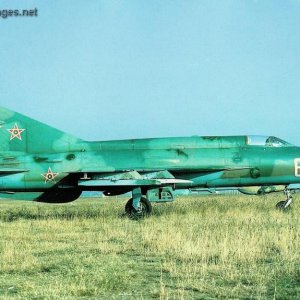 Bulgarian Air Force MiG-21M in October 1991