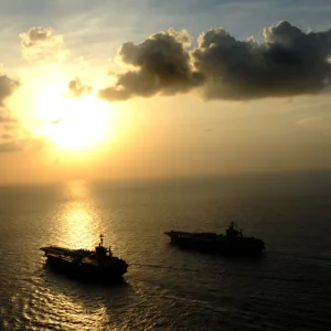 USS Abe Lincoln USS John C Stennis