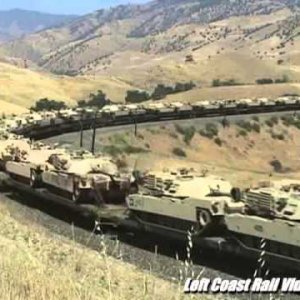 Tehachapi Pass-Military Tank Train - YouTube