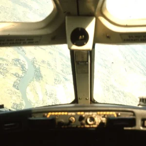 In Cockpit Of T-39 Training Jet Over DaNang Viet Nam  1966 May
