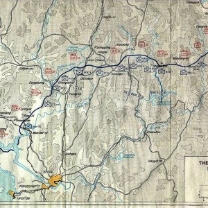 The Eighth Army Front Line - 30 April 1952