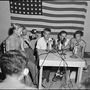 1953 September 8, A Group Of POWs Being Interviewed