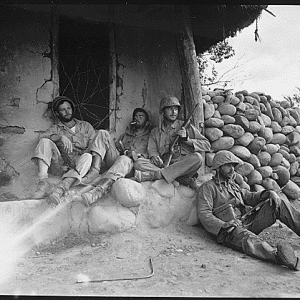 1951 September 24, Marines Of The 1st Marine Division Relax
