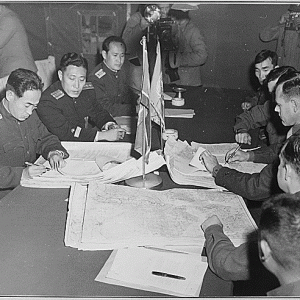 1951 October 11, U.S. Col. And Col. Chang Chun San