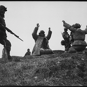 1951 March 2, Men Of The 1st Marine Division Capture enemy