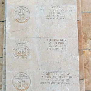 John PSAILA. Carmel BUTTIGIEG. Robert CUMMINGS. Joseph ATTARD. Peter SAID.