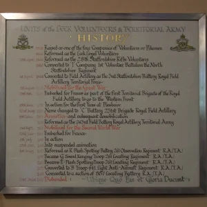Leek Volunters And TA Units, History.