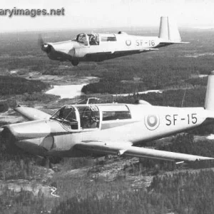 Saab 91D Safir aircraft in summer 1964