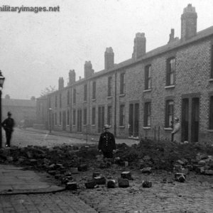 Bomb Damaged Street - Manchester 1940