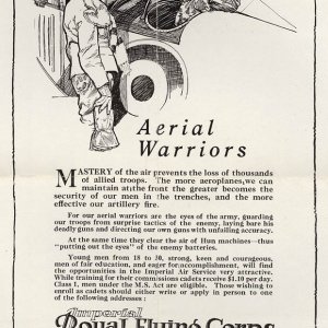Royal Flying Corps Advertisement