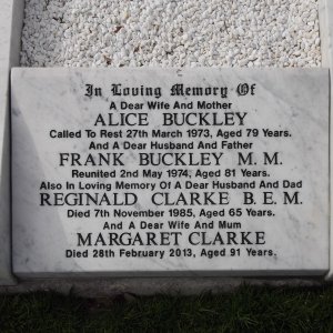 Frank BUCKLEY  MM