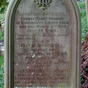Frederick Critchley  CORDWELL