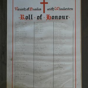 BRAILES with WINDERTON   ROLL OF HONOUR