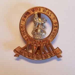 British Kings 15th Hussars Cap Badge