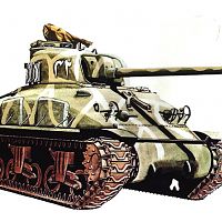 Sherman Tank Art