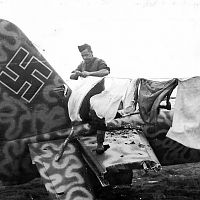 Wrecked German Ju88 1944 Italy