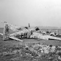 Crashed Junkers Ju 88 G-1 Germany 1945