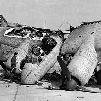 Destroyed Junkers Ju 88 G-1 Of The NJG 2
