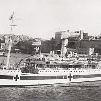 HM Hospital Ship, Berbice, Grand Harbour, Malta 1916