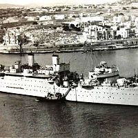 HMS Forth In Msida Creek, 1953