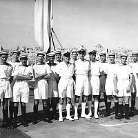Crew of HMS Ark Royal in Malta 1961