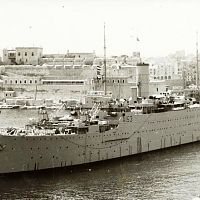 HMS Ausonia   Grand Harbour, Malta. 1963
