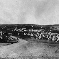 Under canvas at Ghajn Tuffieha Training Camp, Malta Abt 1900