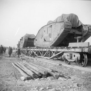 WW1 military train
