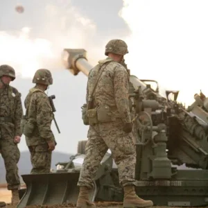 M777 Crew in action
