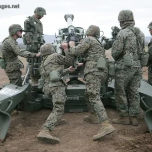 M777 Crew in action