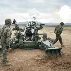 M777 Crew in action