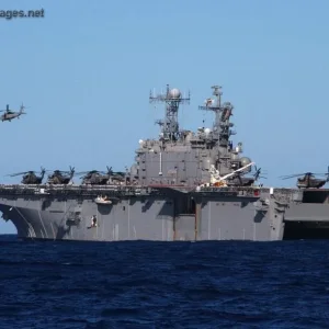 Amphibious assault ship USS Tarawa (LHA 1)